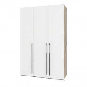 СТОУН С31 Шкаф 3-х створчатый с ящиками (серый дуб/белый) в Екатеринбурге - ok-mebel.com | фото