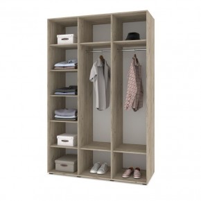 СТОУН С31 Шкаф 3-х створчатый (серый дуб/белый) в Екатеринбурге - ok-mebel.com | фото 3