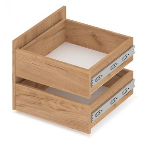 СТОУН С32 Шкаф 3-х створчатый с ящиками (золотой дуб/графит) в Екатеринбурге - ok-mebel.com | фото 5