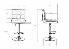 Стул барный DOBRIN CANDY LM-5006 (бело-черный) в Екатеринбурге - ok-mebel.com | фото 3