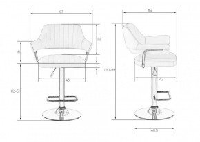 Стул барный DOBRIN CHARLY LM-5019 (белый) в Екатеринбурге - ok-mebel.com | фото 2