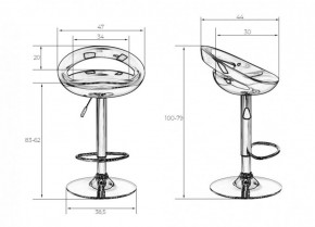 Стул барный DOBRIN DISCO LM-1010 (белый) в Екатеринбурге - ok-mebel.com | фото 2