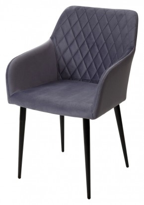 Стул BRANDY-X СЕРЫЙ #27, велюр / черный каркас М-City в Екатеринбурге - ok-mebel.com | фото 5