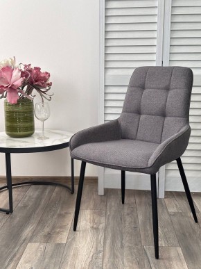 Стул CARACAS Barrel-97 Антрацит, ткань / черный каркас Товарный знак DISAUR в Екатеринбурге - ok-mebel.com | фото 5