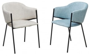 Стул ДИЛЛ, цвет RAIN 7 бриз, велюр / черный каркас М-City в Екатеринбурге - ok-mebel.com | фото 6