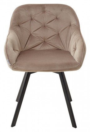 Стул GALE 360 град. поворот. BLUVEL-40 BEIGE, велюр/ черный каркас, М-City в Екатеринбурге - ok-mebel.com | фото 6