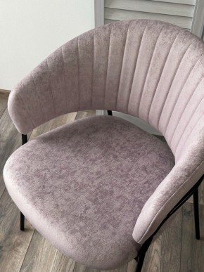 Стул ГЕММА, цвет RAIN 10 lavanda, велюр / черный каркас М-City в Екатеринбурге - ok-mebel.com | фото 5