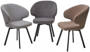 Стул ХИЛТОН 360 град., цвет B22 Серый, велюр / черный каркас М-City в Екатеринбурге - ok-mebel.com | фото 5