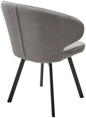 Стул ХИЛТОН 360 град., цвет B22 Серый, велюр / черный каркас М-City в Екатеринбурге - ok-mebel.com | фото 6