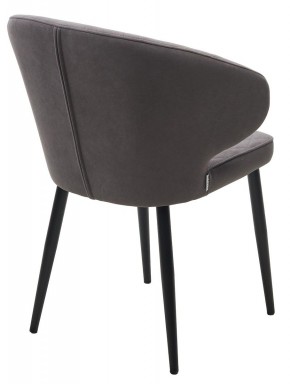 Стул ХИЛТОН, цвет B28 Темно-серый, велюр / черный каркас М-City в Екатеринбурге - ok-mebel.com | фото 6