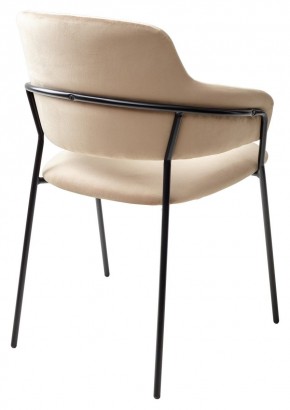 Стул ЛОТОС, цвет H-65 Капучино, велюр / черный каркас М-City в Екатеринбурге - ok-mebel.com | фото 4