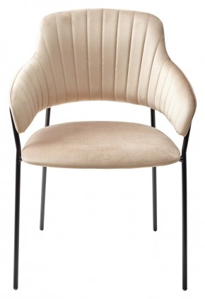 Стул ЛОТОС, цвет H-65 Капучино, велюр / черный каркас М-City в Екатеринбурге - ok-mebel.com | фото 5