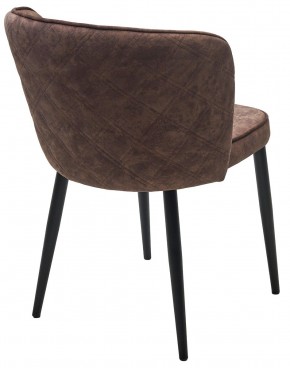 Стул МЭРИ FIESTA Шоколадный , велюр "антипальчиковый"/ черный каркас M-City в Екатеринбурге - ok-mebel.com | фото 7