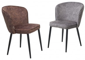 Стул МЭРИ FIESTA Шоколадный , велюр "антипальчиковый"/ черный каркас M-City в Екатеринбурге - ok-mebel.com | фото 8