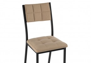 Стул на металлокаркасе Бекал латте / черный матовый в Екатеринбурге - ok-mebel.com | фото 5