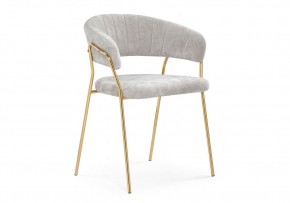 Стул на металлокаркасе Kamelia 1 light gray fabric / gold в Екатеринбурге - ok-mebel.com | фото 1