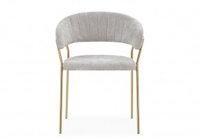 Стул на металлокаркасе Kamelia 1 light gray fabric / gold в Екатеринбурге - ok-mebel.com | фото 3