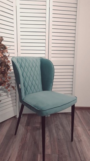 Стул НЕКСТ Barkhat 88 Бирюзовый, велюр без "пальчиковый"/ черный каркас М-City в Екатеринбурге - ok-mebel.com | фото 3