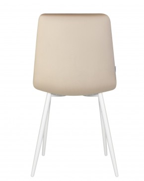 Стул обеденный DOBRIN CHILLY, Бежевый Holland 07, основание белое в Екатеринбурге - ok-mebel.com | фото 6