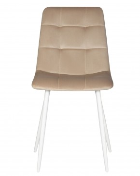 Стул обеденный DOBRIN CHILLY, Бежевый Holland 07, основание белое в Екатеринбурге - ok-mebel.com | фото 7