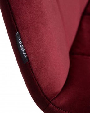 Стул обеденный DOBRIN CHILLY, Бордовый Holland 47, основание черный в Екатеринбурге - ok-mebel.com | фото 2