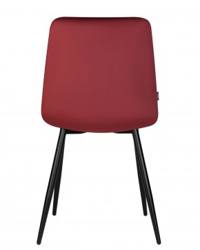 Стул обеденный DOBRIN CHILLY, Бордовый Holland 47, основание черный в Екатеринбурге - ok-mebel.com | фото 7
