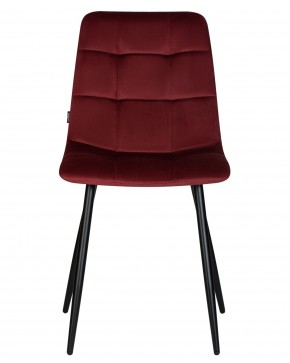 Стул обеденный DOBRIN CHILLY, Бордовый Holland 47, основание черный в Екатеринбурге - ok-mebel.com | фото 8