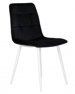 Стул обеденный DOBRIN CHILLY, Черный Holland 75, основание белое в Екатеринбурге - ok-mebel.com | фото 3