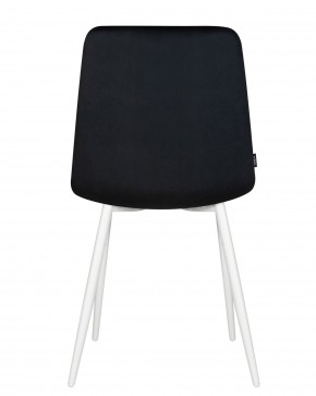 Стул обеденный DOBRIN CHILLY, Черный Holland 75, основание белое в Екатеринбурге - ok-mebel.com | фото 6