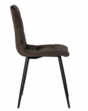 Стул обеденный DOBRIN CHILLY, Эспрессо Holland 74, основание черное в Екатеринбурге - ok-mebel.com | фото 4