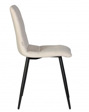 Стул обеденный DOBRIN CHILLY, Кремовый Holland 05, основание черное в Екатеринбурге - ok-mebel.com | фото 4