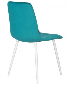 Стул обеденный DOBRIN CHILLY, Морской волны Holland 56, основание белое  в Екатеринбурге - ok-mebel.com | фото 3