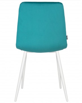 Стул обеденный DOBRIN CHILLY, Морской волны Holland 56, основание белое  в Екатеринбурге - ok-mebel.com | фото 4