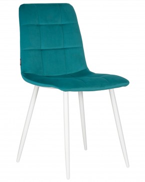 Стул обеденный DOBRIN CHILLY, Морской волны Holland 56, основание белое  в Екатеринбурге - ok-mebel.com | фото 8