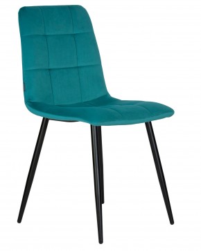 Стул обеденный DOBRIN CHILLY, Морской волны Holland 56, основание черное в Екатеринбурге - ok-mebel.com | фото 2