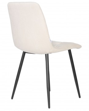 Стул обеденный DOBRIN CHILLY ROMBO, Бежевый Simple 44, основание черный в Екатеринбурге - ok-mebel.com | фото 4