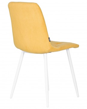 Стул обеденный DOBRIN CHILLY ROMBO, Горчичный Simple 15, основание белый в Екатеринбурге - ok-mebel.com | фото 4