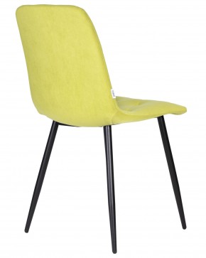 Стул обеденный DOBRIN CHILLY ROMBO, Лайм Simple 14, основание черное в Екатеринбурге - ok-mebel.com | фото 4
