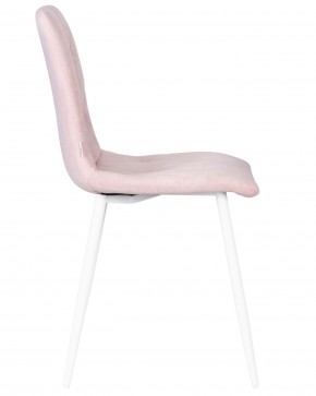 Стул обеденный DOBRIN CHILLY ROMBO, Розовый Simple 03, основание белый в Екатеринбурге - ok-mebel.com | фото 3