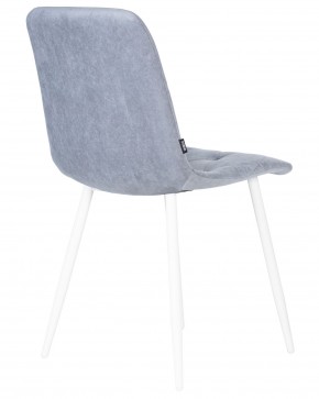 Стул обеденный DOBRIN CHILLY ROMBO, Серо-голубой Simple 26, основание белый в Екатеринбурге - ok-mebel.com | фото 4