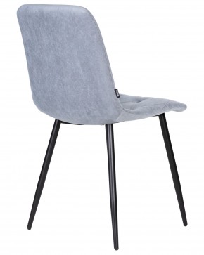 Стул обеденный DOBRIN CHILLY ROMBO, Серо-голубой Simple 26, основание черное в Екатеринбурге - ok-mebel.com | фото 4