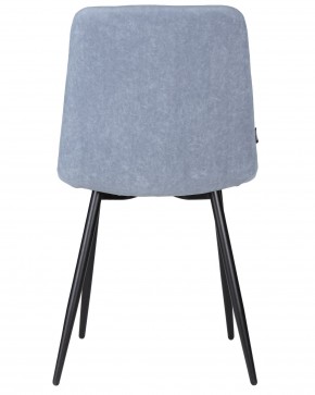 Стул обеденный DOBRIN CHILLY ROMBO, Серо-голубой Simple 26, основание черное в Екатеринбурге - ok-mebel.com | фото 5