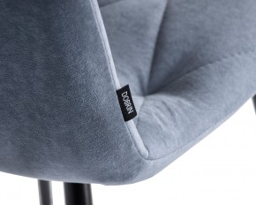 Стул обеденный DOBRIN CHILLY ROMBO, Серо-голубой Simple 26, основание черное в Екатеринбурге - ok-mebel.com | фото 7