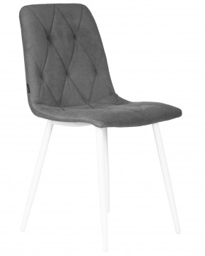 Стул обеденный DOBRIN CHILLY ROMBO, Серый Simple 33, основание белый в Екатеринбурге - ok-mebel.com | фото 2
