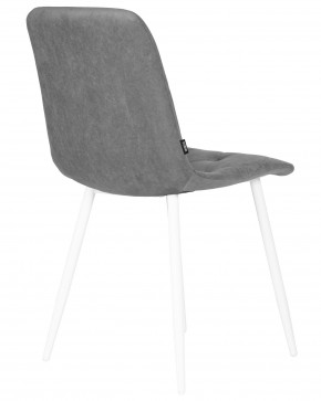 Стул обеденный DOBRIN CHILLY ROMBO, Серый Simple 33, основание белый в Екатеринбурге - ok-mebel.com | фото 4