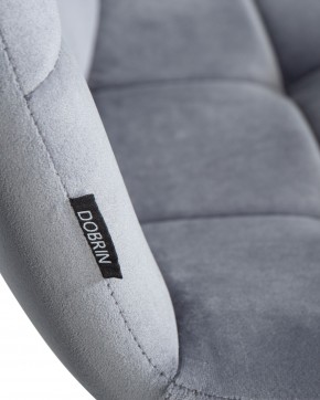 Стул обеденный DOBRIN CHILLY, Серо-голубой Holland 14, основание черное в Екатеринбурге - ok-mebel.com | фото 8