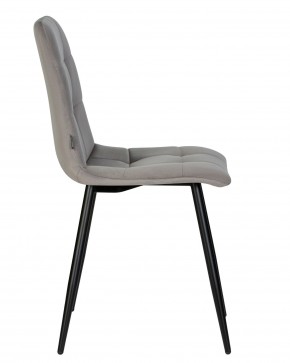 Стул обеденный DOBRIN CHILLY, Темно-серый Holland 18, основание черное в Екатеринбурге - ok-mebel.com | фото 4