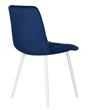 Стул обеденный DOBRIN CHILLY, Темно-синий Holland 60, основание белое в Екатеринбурге - ok-mebel.com | фото 4