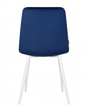 Стул обеденный DOBRIN CHILLY, Темно-синий Holland 60, основание белое в Екатеринбурге - ok-mebel.com | фото 5