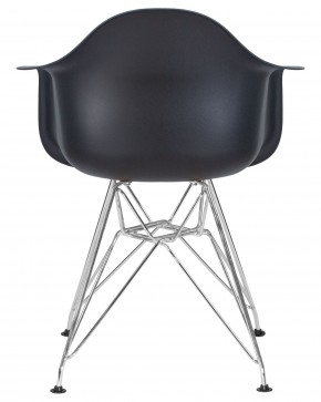 Стул обеденный DOBRIN DAW CHROME, ножки хром, цвет сиденья чёрный в Екатеринбурге - ok-mebel.com | фото 5